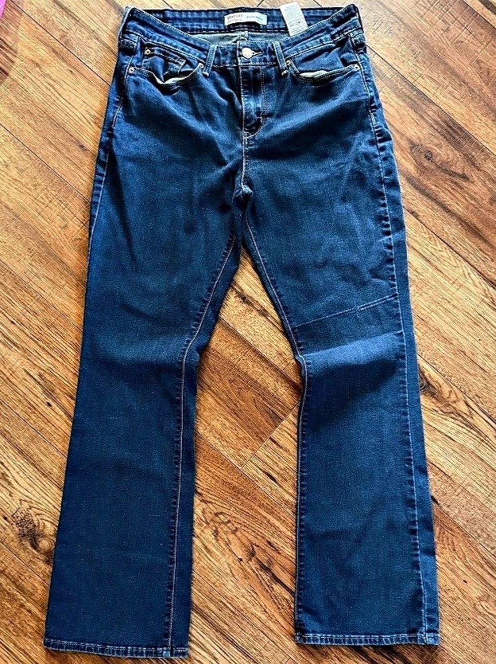 Signature by Levi Strauss Mid Rise Bootcut Jeans Dark Wash Size 8
